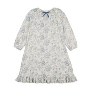 Toile Nightgown- Blue
