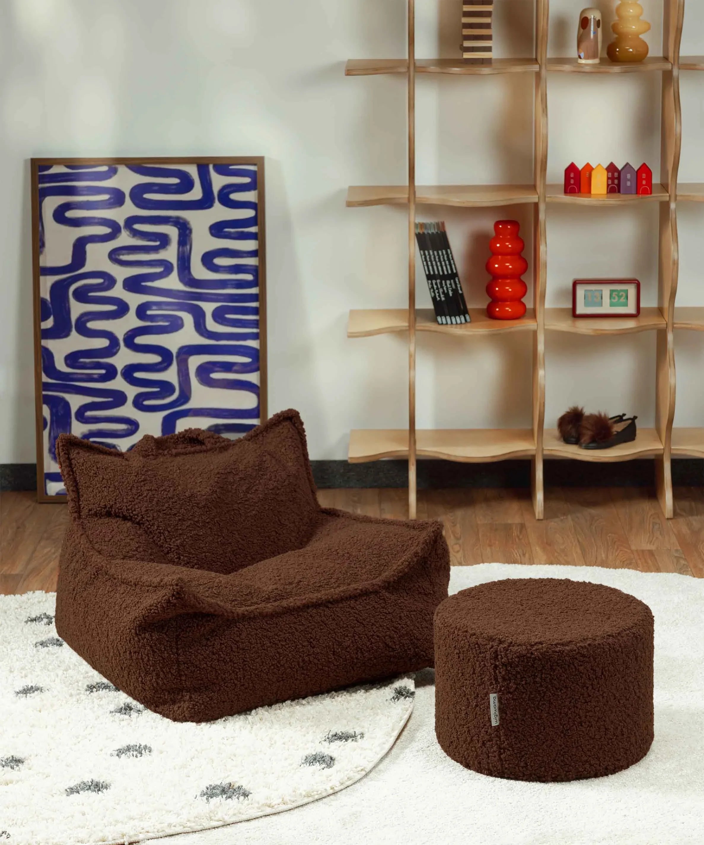 Warm Hazel Pouffe