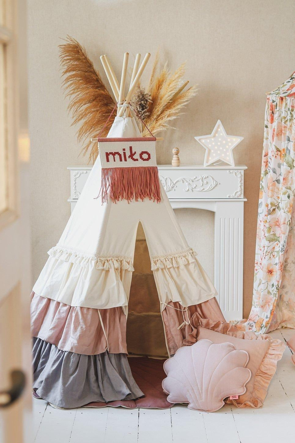 powder Frills Teepee Tent With Frills