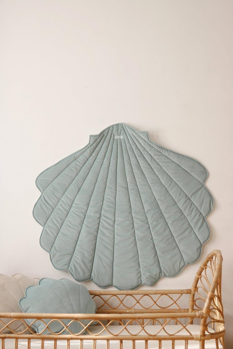 Velvet Powder Mint Shell Mat