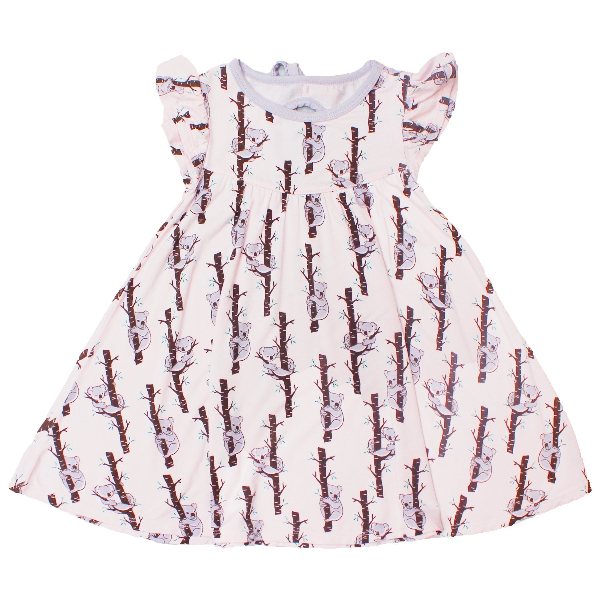 Powder Pink Koalas Twirling Dress (2t-5y)
