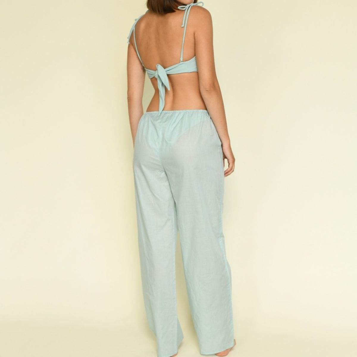 Powder Blue Drawstring Pant