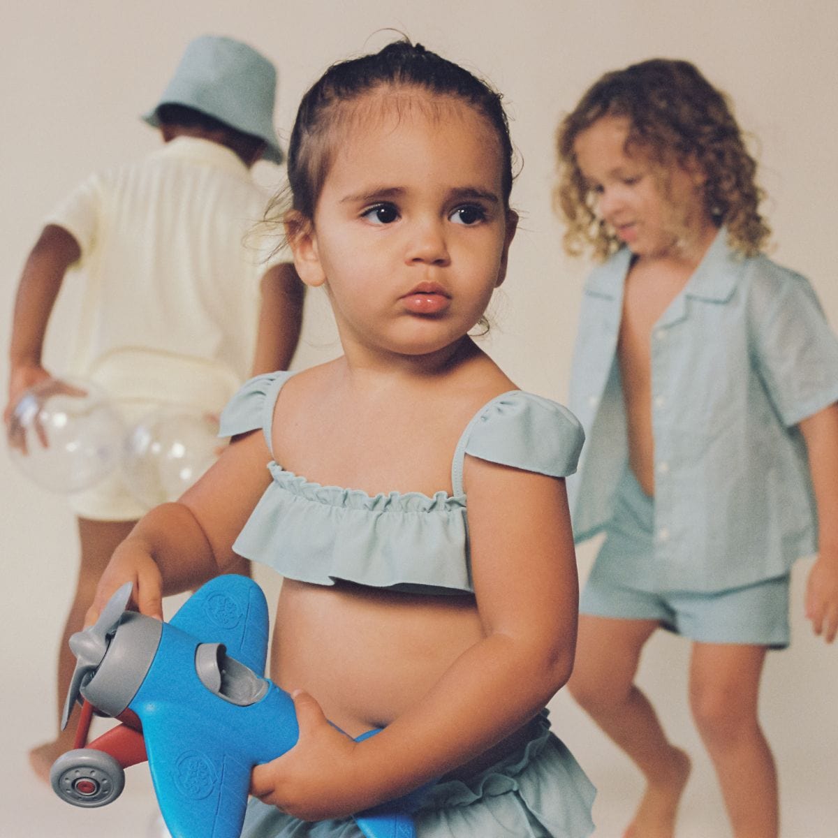 Powder Blue Mini Cabana Bikini Set