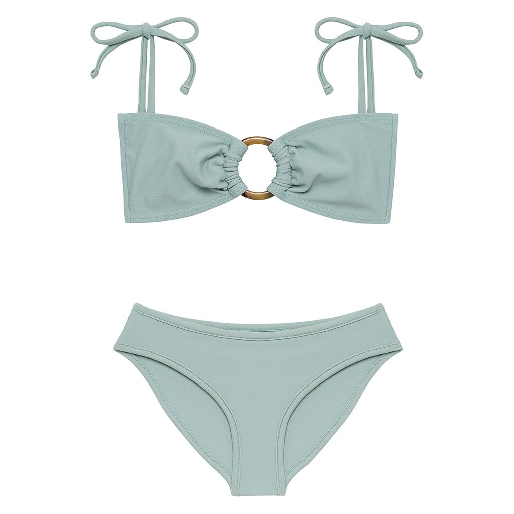 Powder Blue Mini Tori Bandeau X Lulu Bikini Set