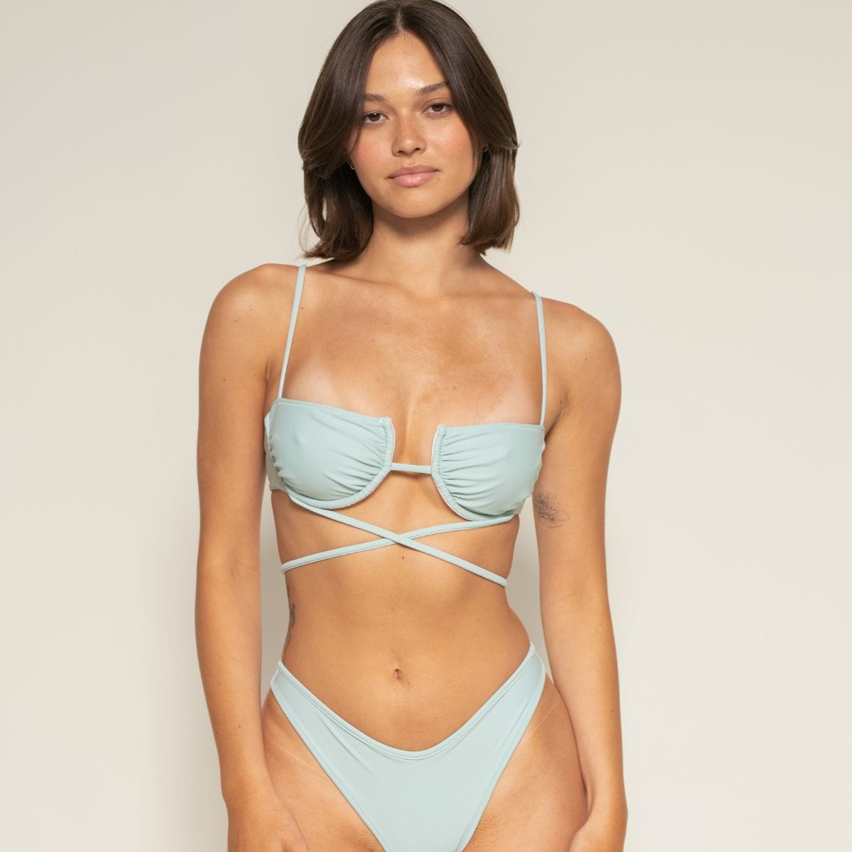 Powder Blue Simone Bikini Top