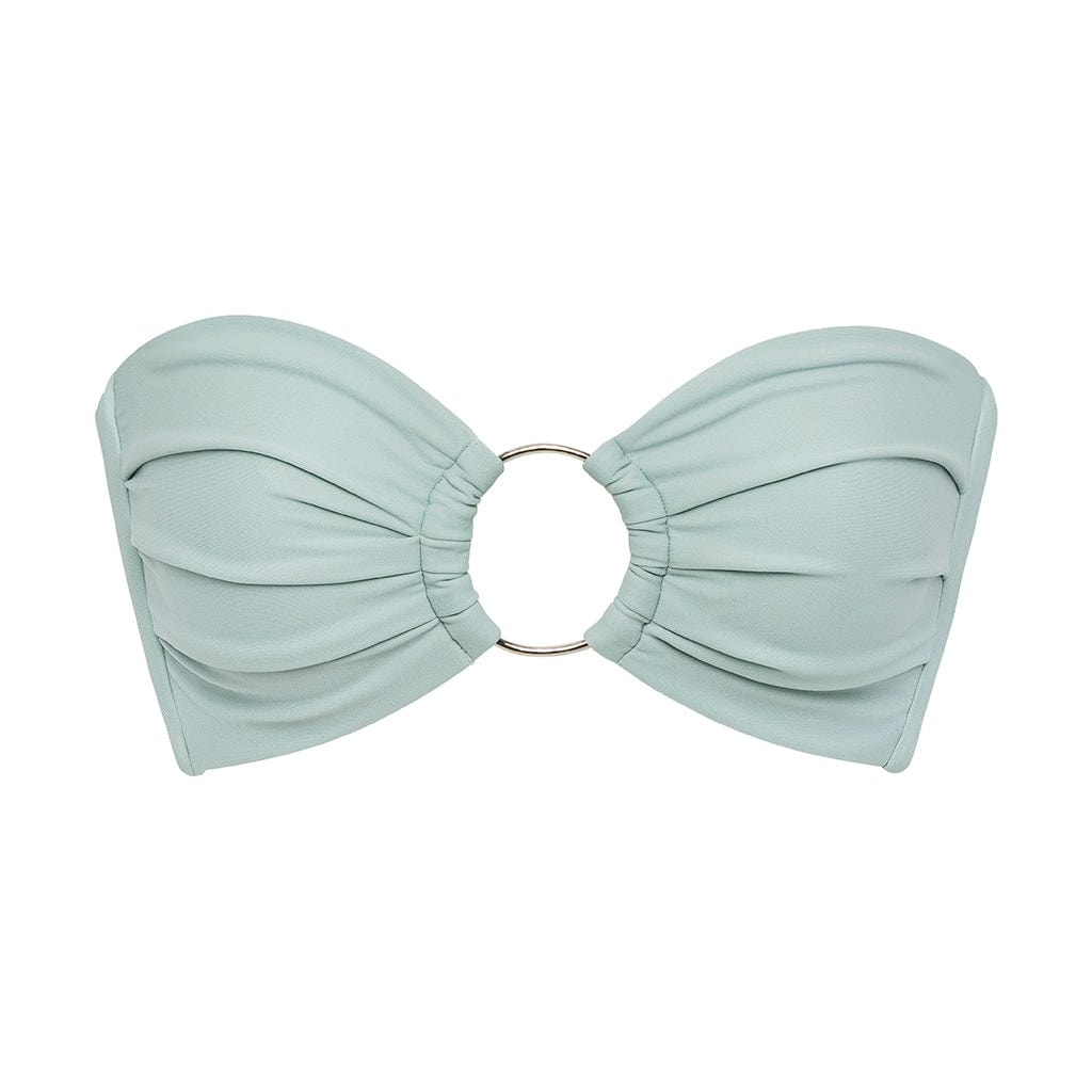 Powder Blue Tori Ties Bandeau Bikini Top