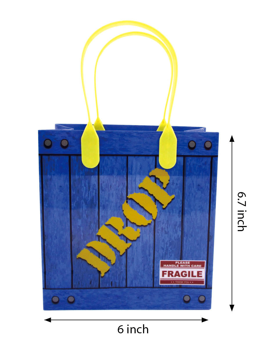 Supply Drop Themed Party Favor Bags Treat Bags, Set Of 6 Or 12