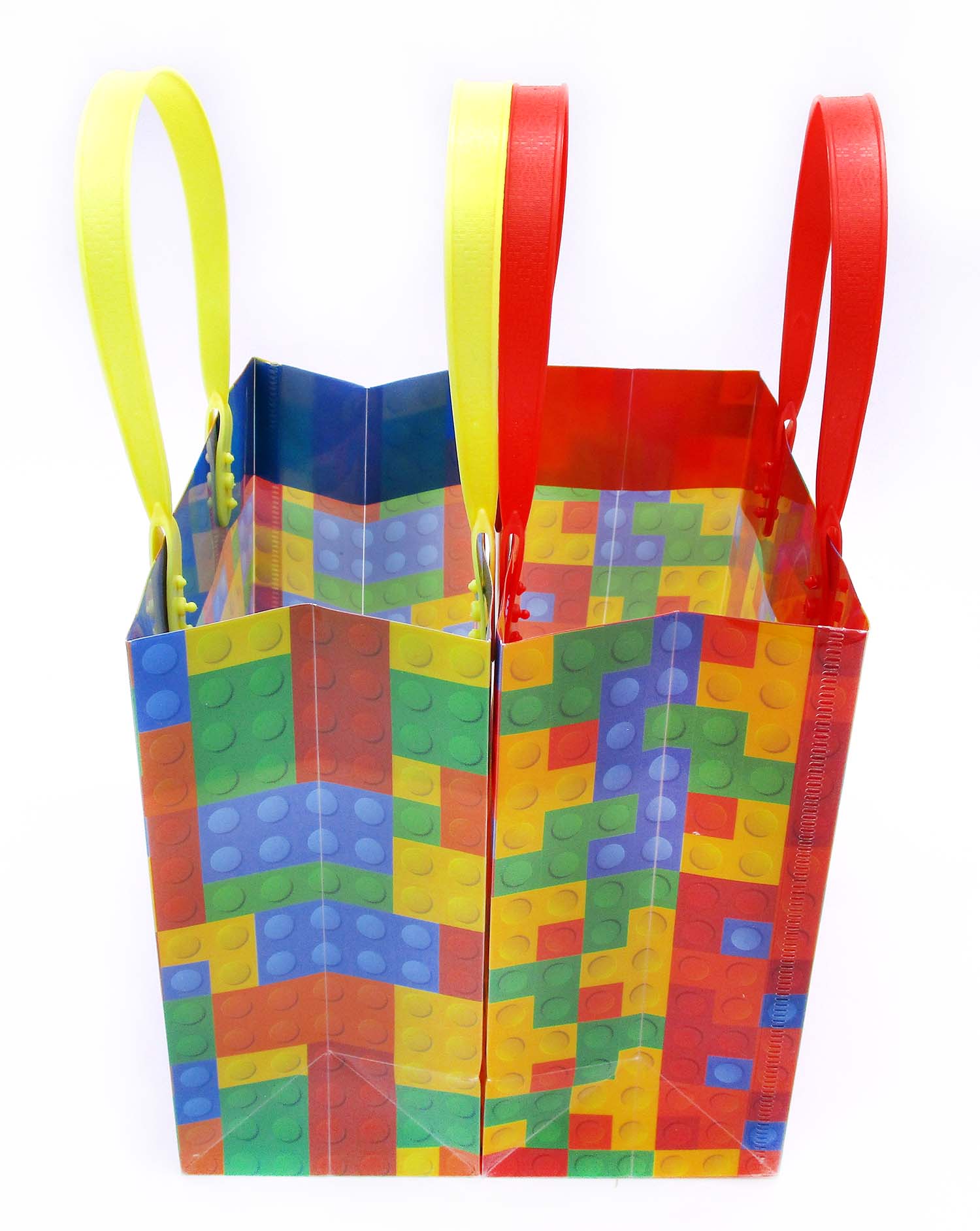 Building Blocks Brick Party Favor Bags Treat - Set Of 6 Or 12