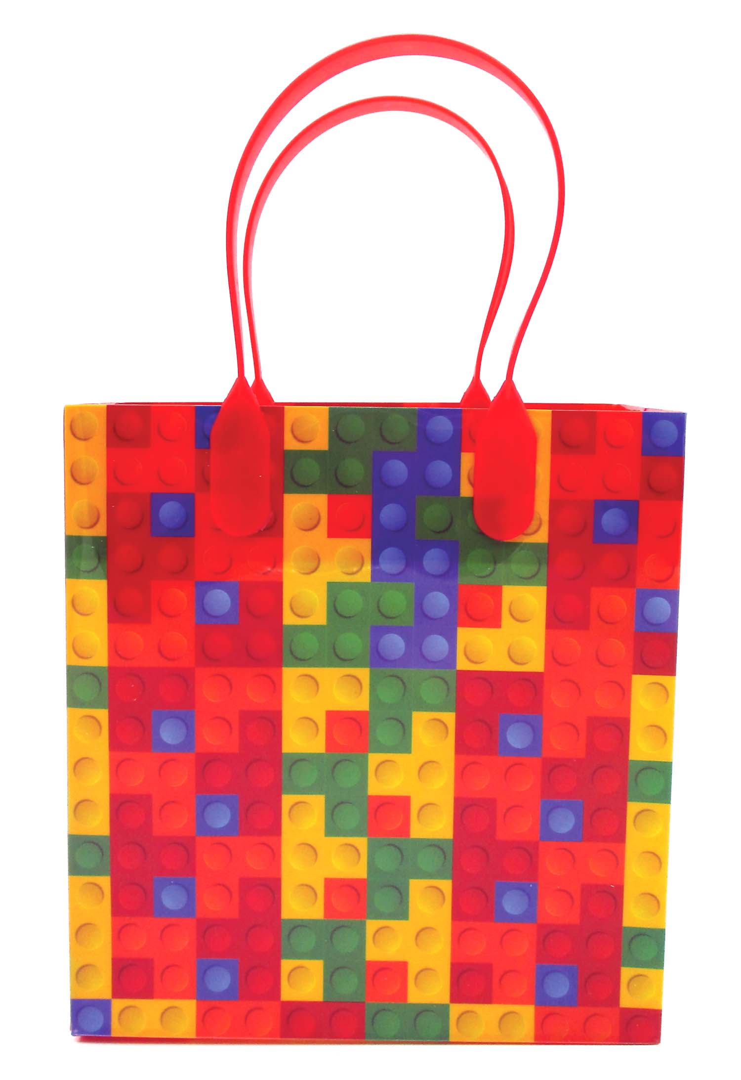 Building Blocks Brick Party Favor Bags Treat - Set Of 6 Or 12