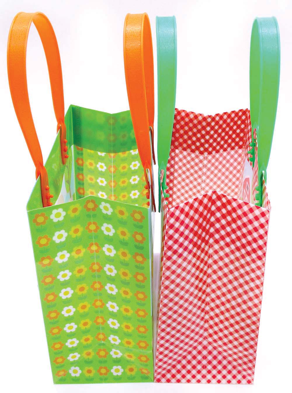 Barnyard Farm Animals Party Favor Treat Bags - Set Of 6 Or 12