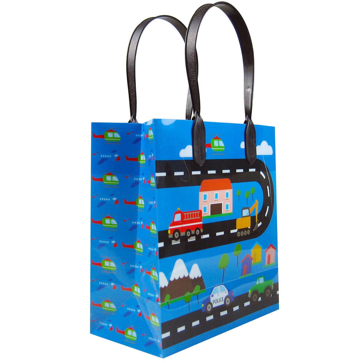 Cars Fire Trucks Transportation Party Favor Bags Treat Bags - Set Of 6 Or 12