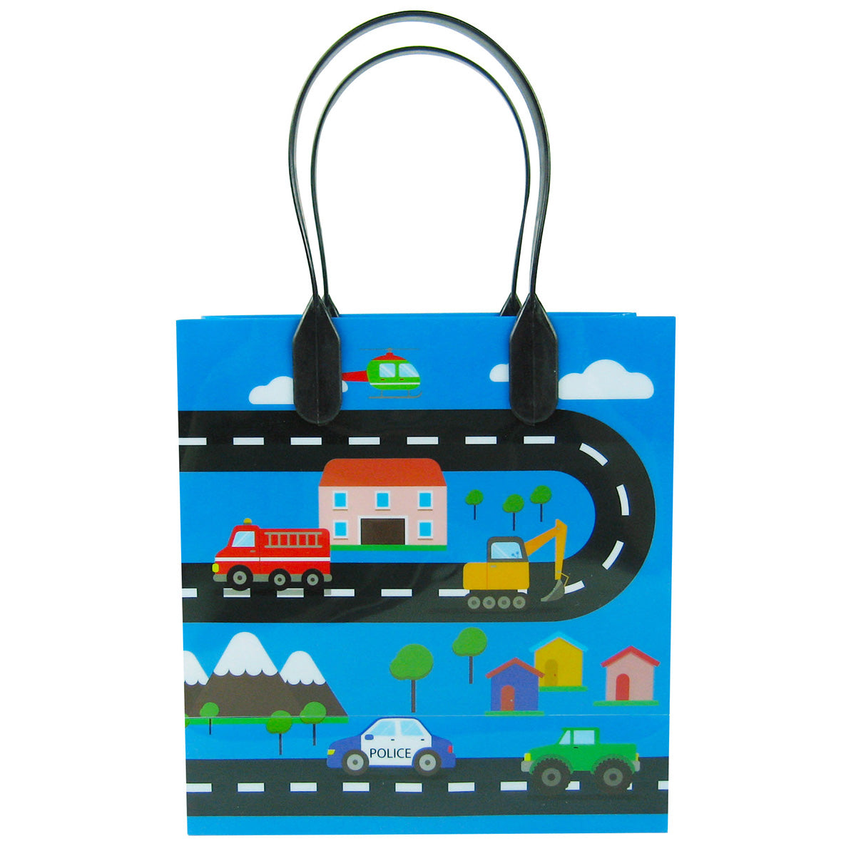 Cars Fire Trucks Transportation Party Favor Bags Treat Bags - Set Of 6 Or 12