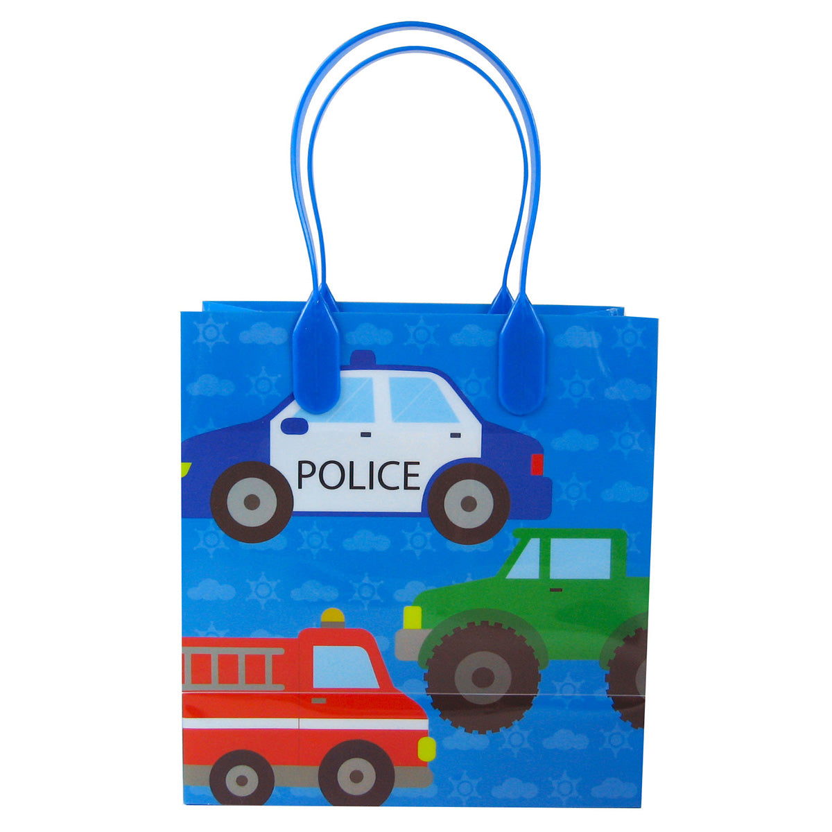 Cars Fire Trucks Transportation Party Favor Bags Treat Bags - Set Of 6 Or 12