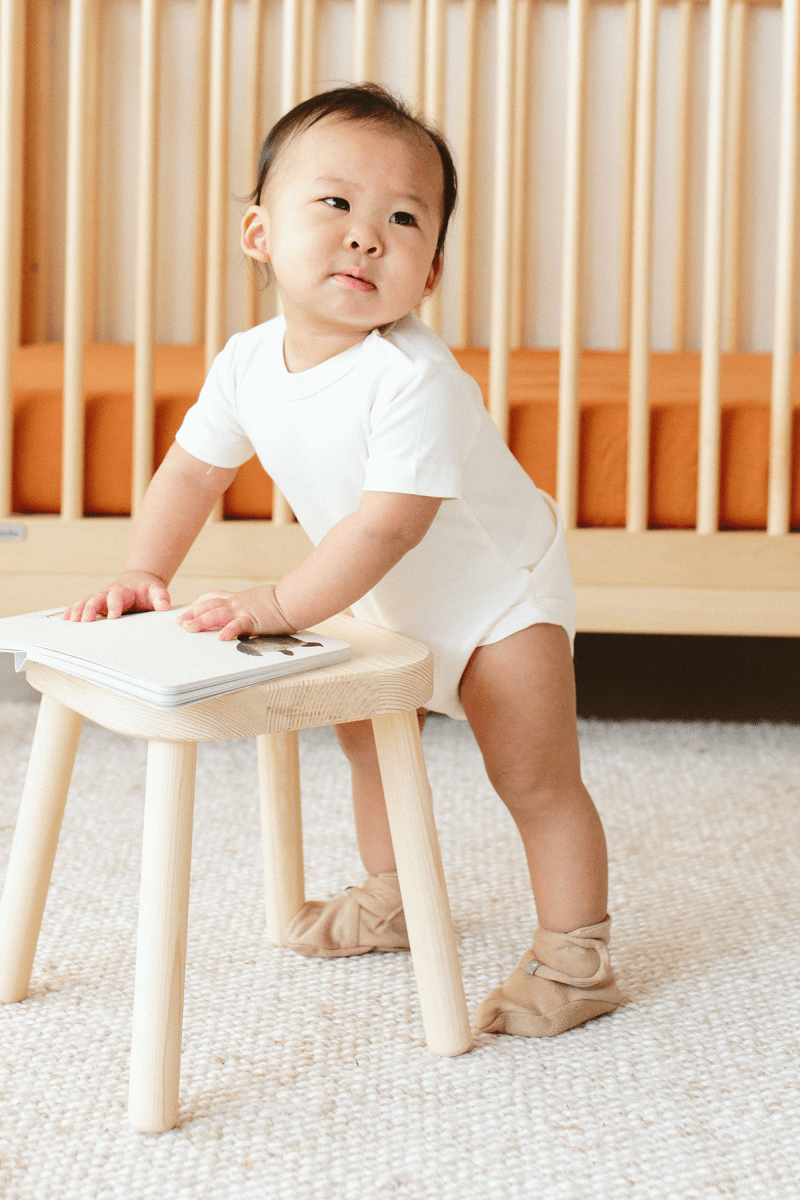 Preemie Stay On Boots | Sandstone