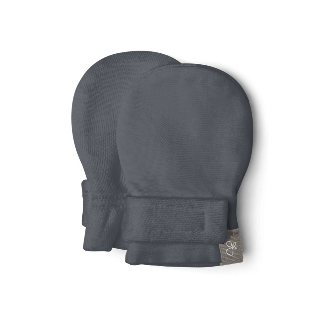Preemie Stay On Mitts | Midnight — Bamboo Organic Cotton Blend, Nicu Approved Preemie Size