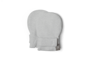 Preemie Stay On Mitts | Storm Gray — Bamboo Organic Cotton Blend, Nicu Approved Preemie Size