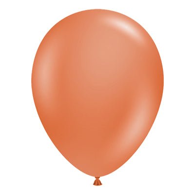 Premium Burnt Orange Terracotta Latex Balloon Cluster (5", 11” And 17”)