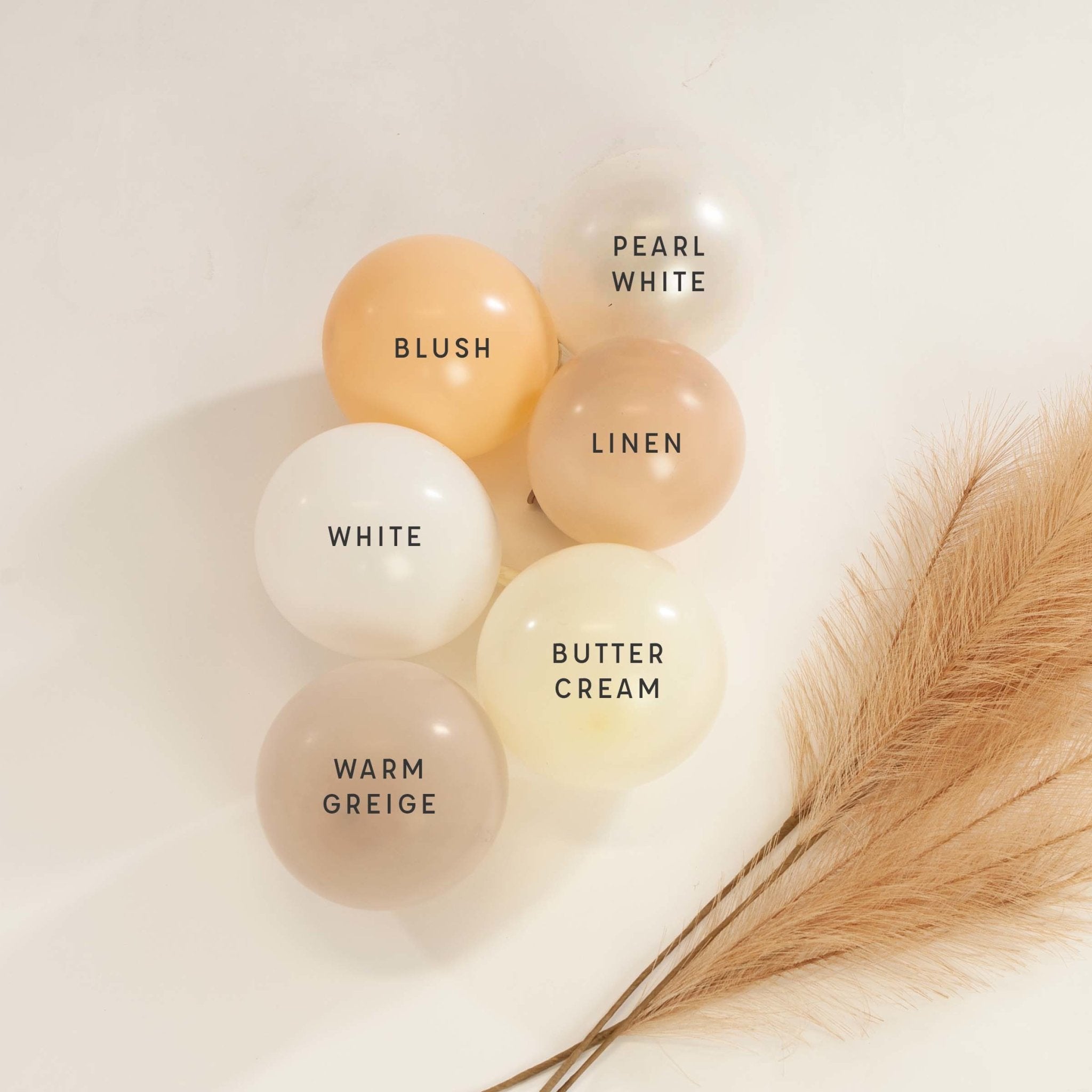 Premium Buttercream Latex Balloon Cluster (5", 11” And 17”)