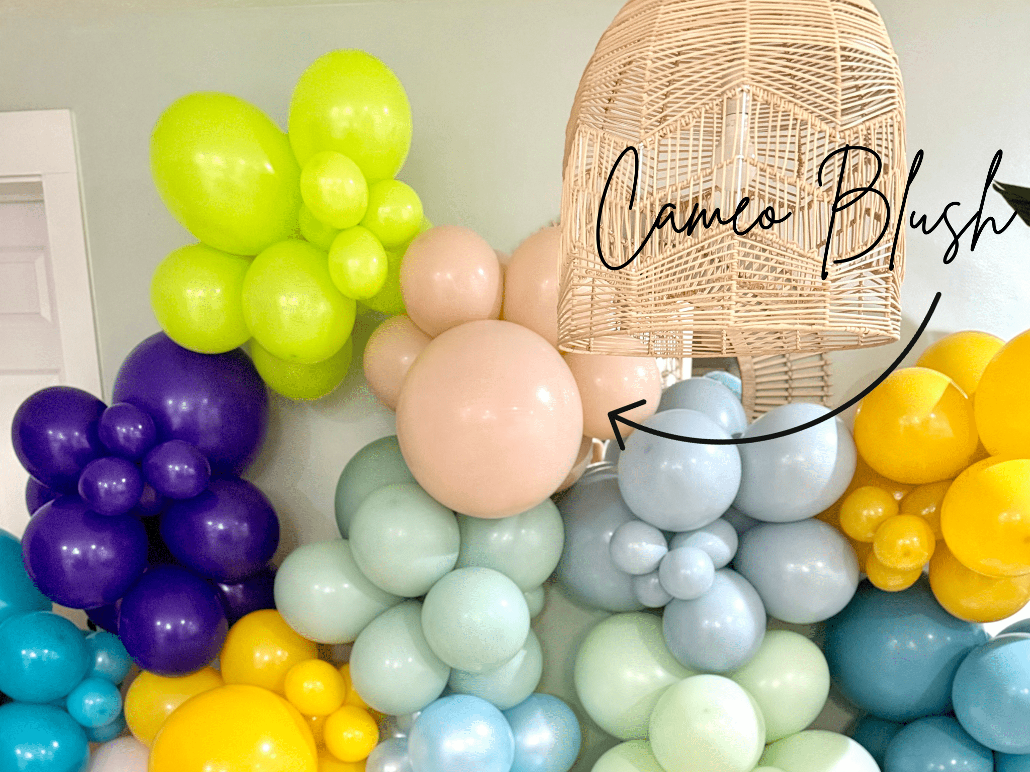 Premium Cameo-blush Latex Balloon Cluster (5", 11” And 17”)