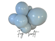 Premium Fog Gray Latex Balloon Cluster (5", 11” And 17”)