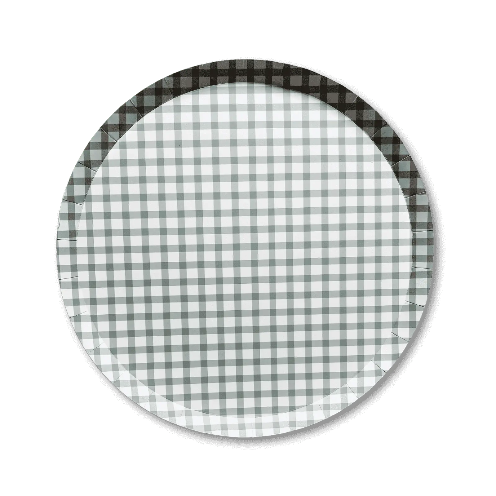 Premium Gingham Green Plate (12pcs)