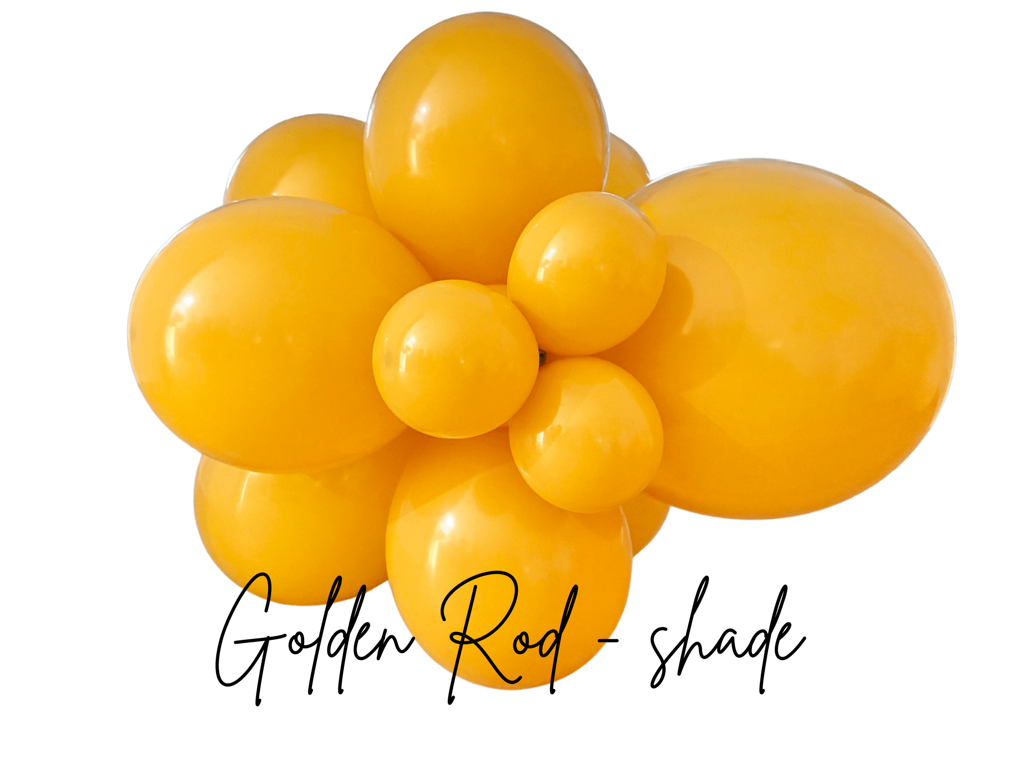 Premium Golden Latex Balloon Cluster (5", 11” And 17”)