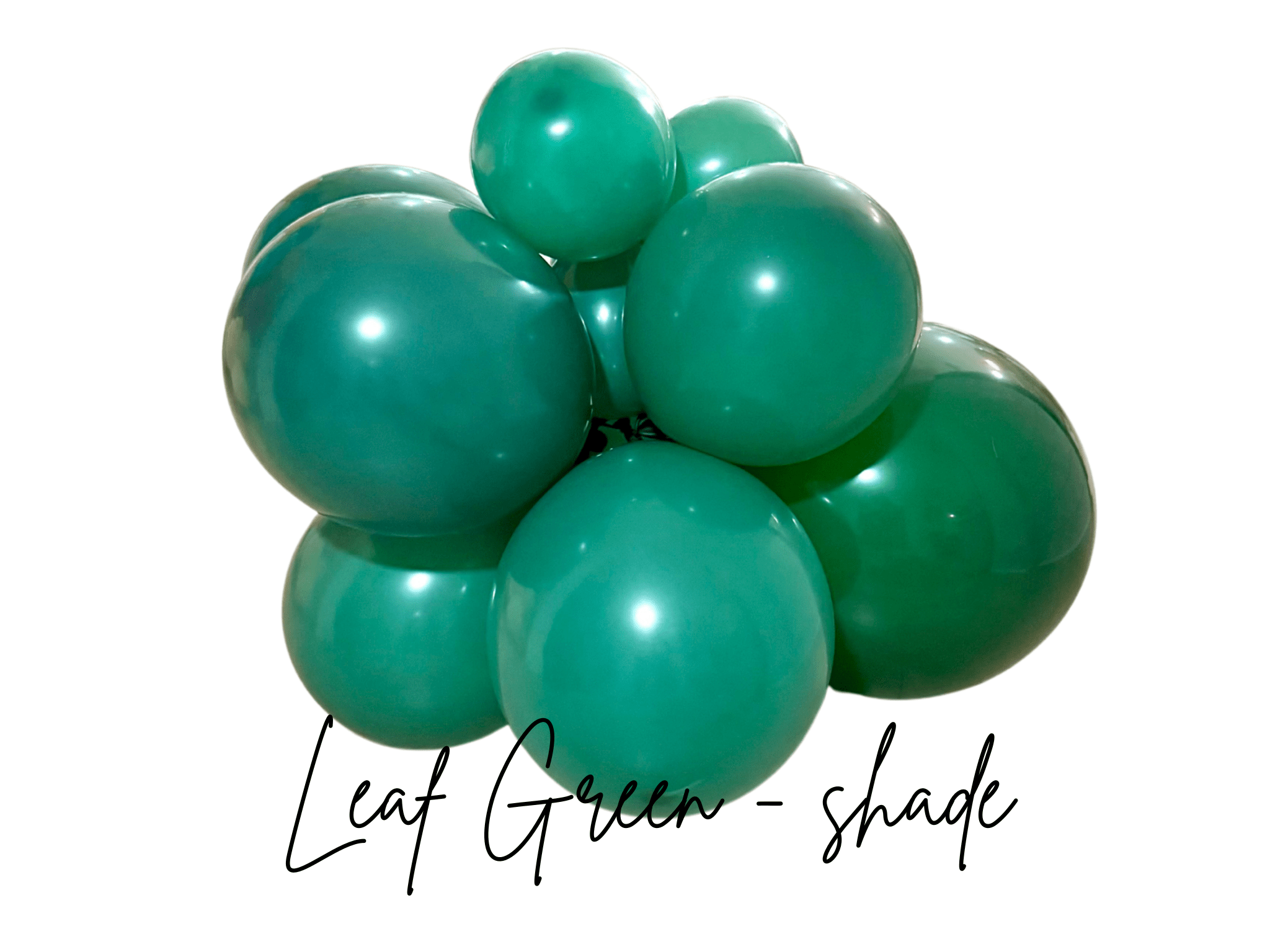 Premium Leaf Green Latex Balloon Cluster (5", 11” And 17")