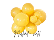 Premium Mustard Yellow Latex Balloon Cluster (5", 11” And 17")