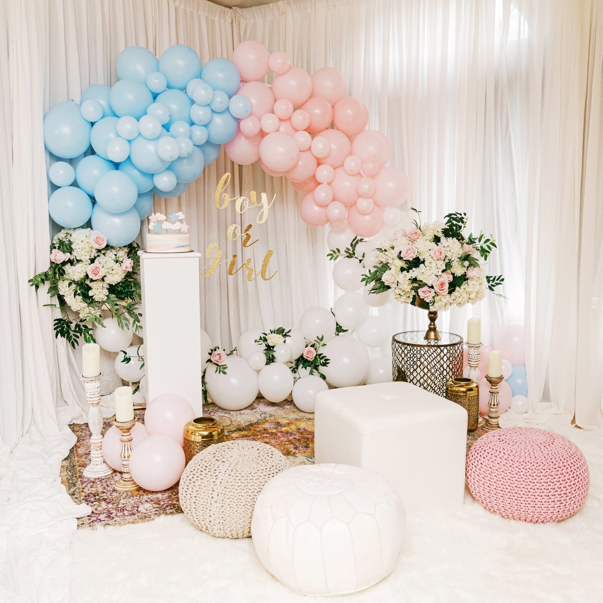 Premium Pastel Blue Latex Balloon Cluster (5", 11” And 17”)