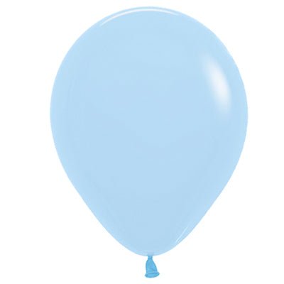 Premium Pastel Blue Latex Balloon Packs (5", 11”, 16”, 24”, And 36”)