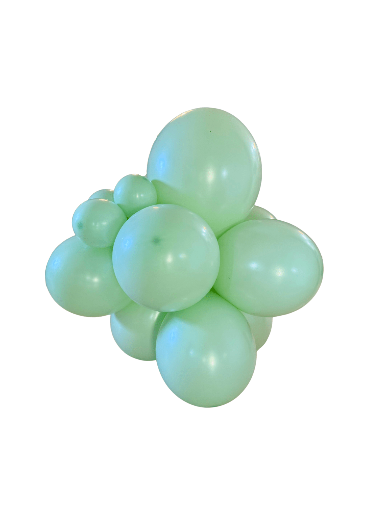 Premium Pastel Green Latex Balloon Cluster (5", 11” And 17”)