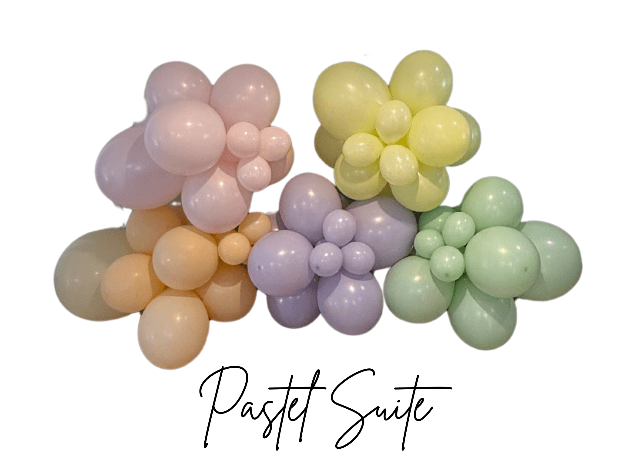 Premium Pastel Yellow Latex Balloon Cluster (5", 11” And 17”)