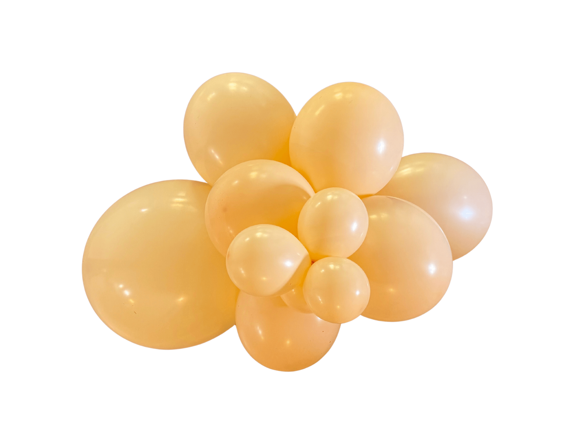 Premium Peach Latex Balloon Cluster (5", 11” And 17”)