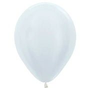 Premium Pearl White Latex Balloon Packs (5", 11”, 16”, 24”, And 36”)