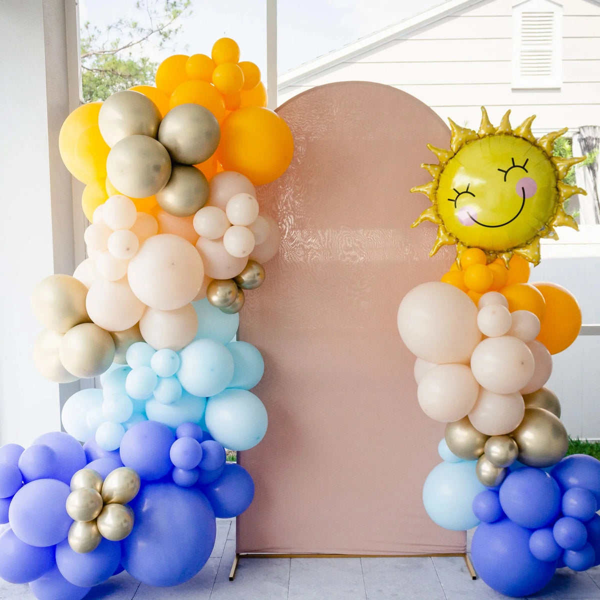 Premium Periwinkle Latex Balloon Cluster (5", 11” And 17")