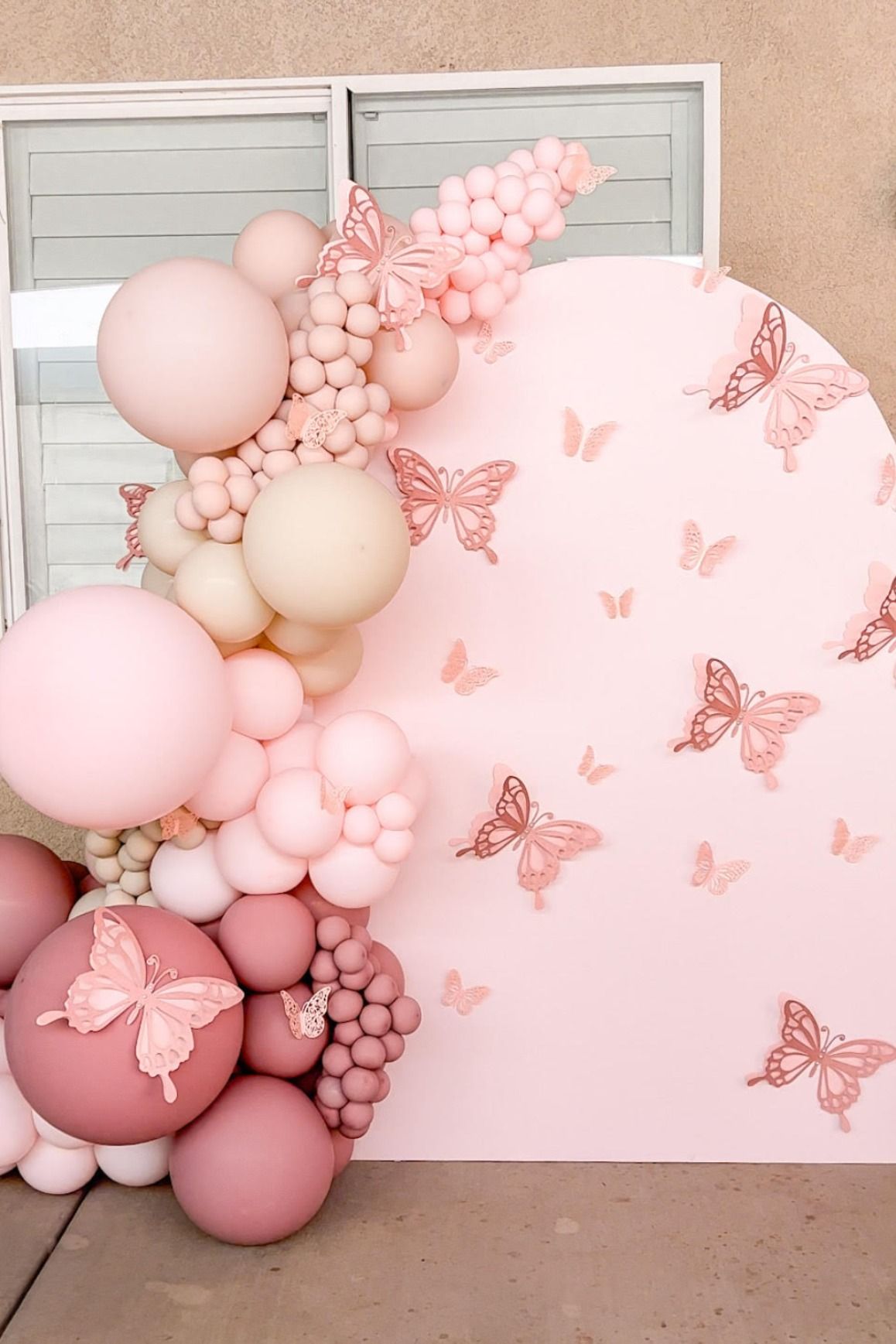 Premium Pastel Pink Latex Balloon Cluster (5", 11” And 17”)