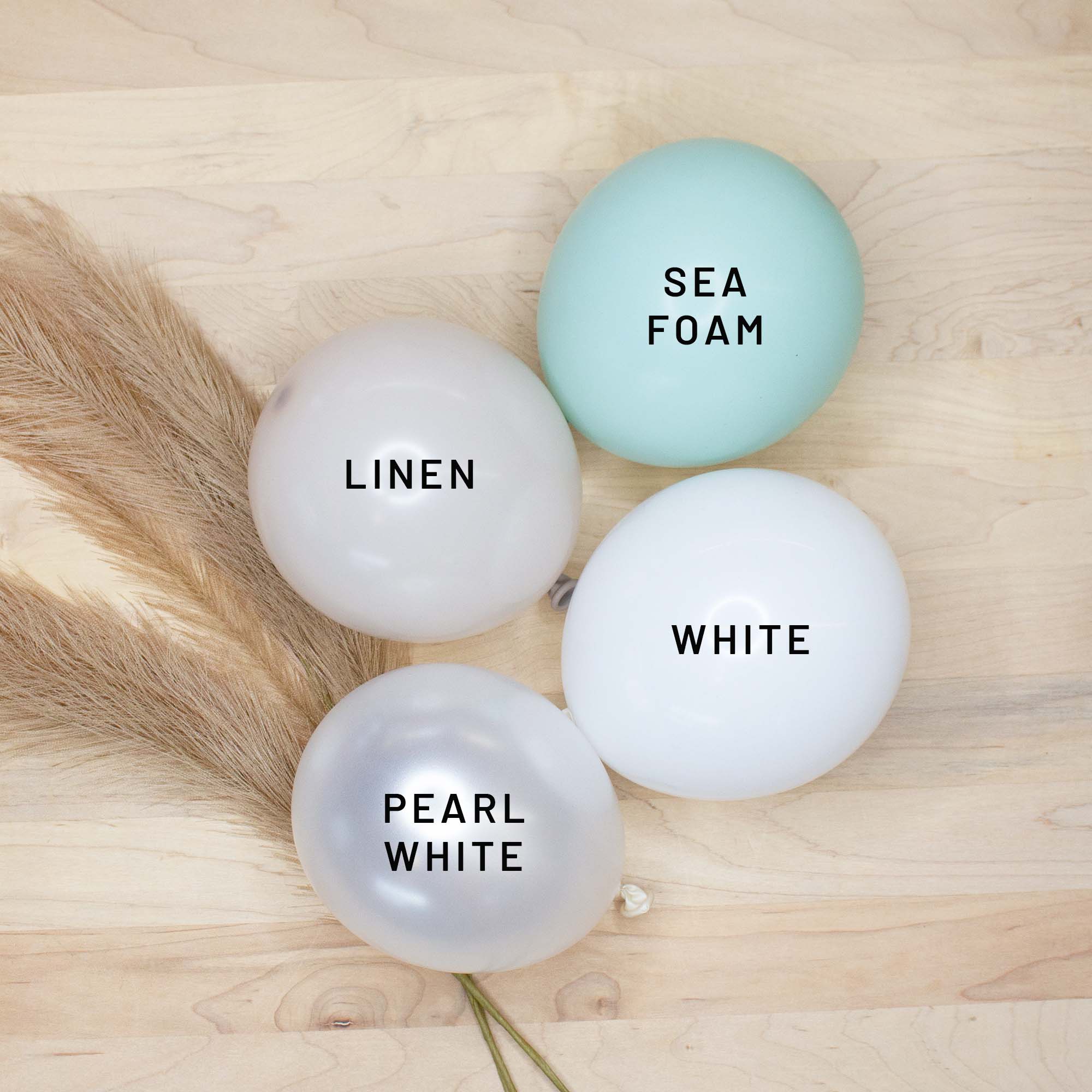 Premium Sea Glass Latex Balloon Packs (5", 11”, 16”, 24”, And 36”)