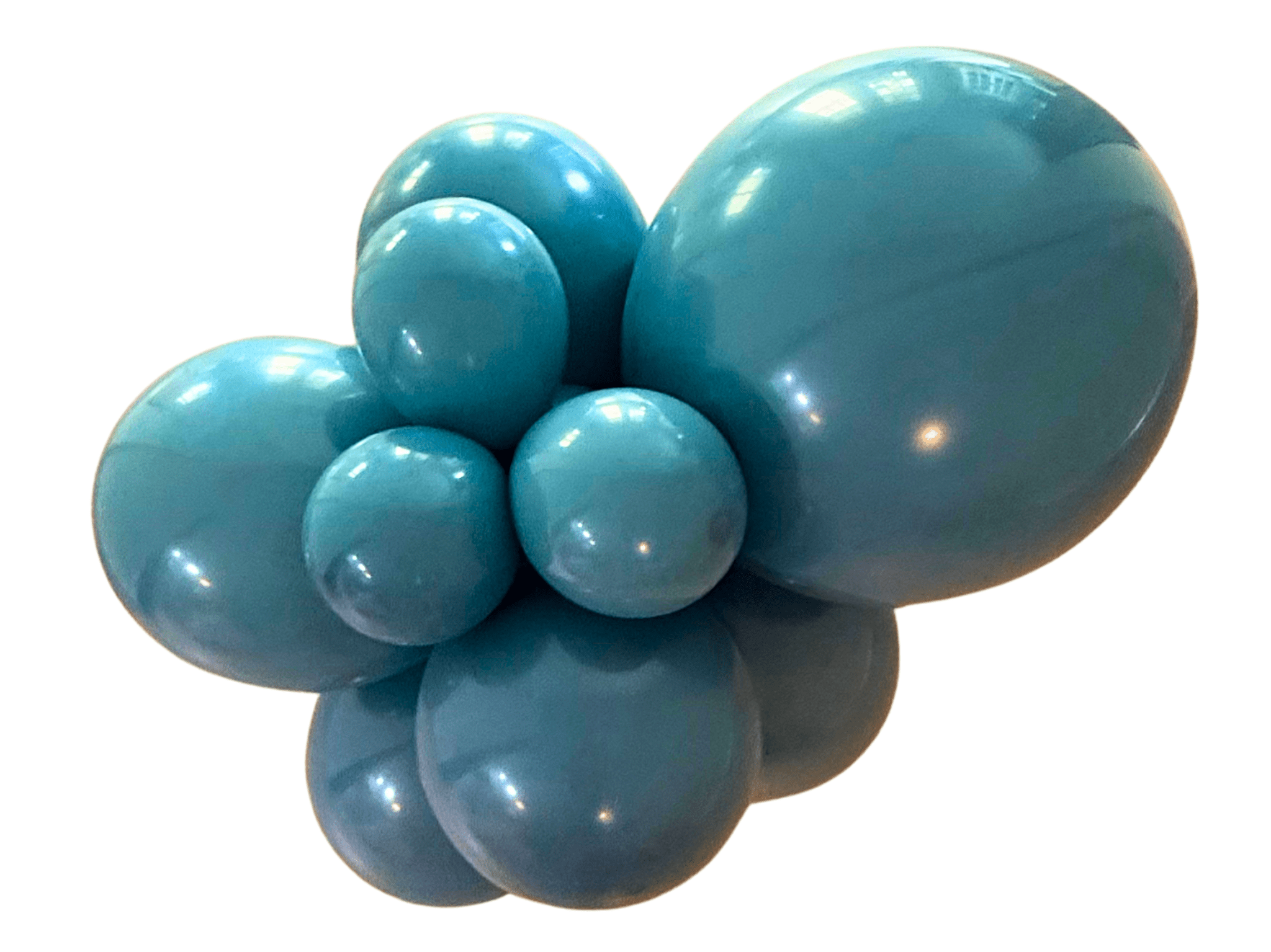 Premium Slate Blue Latex Balloon Cluster (5", 11” And 17”)