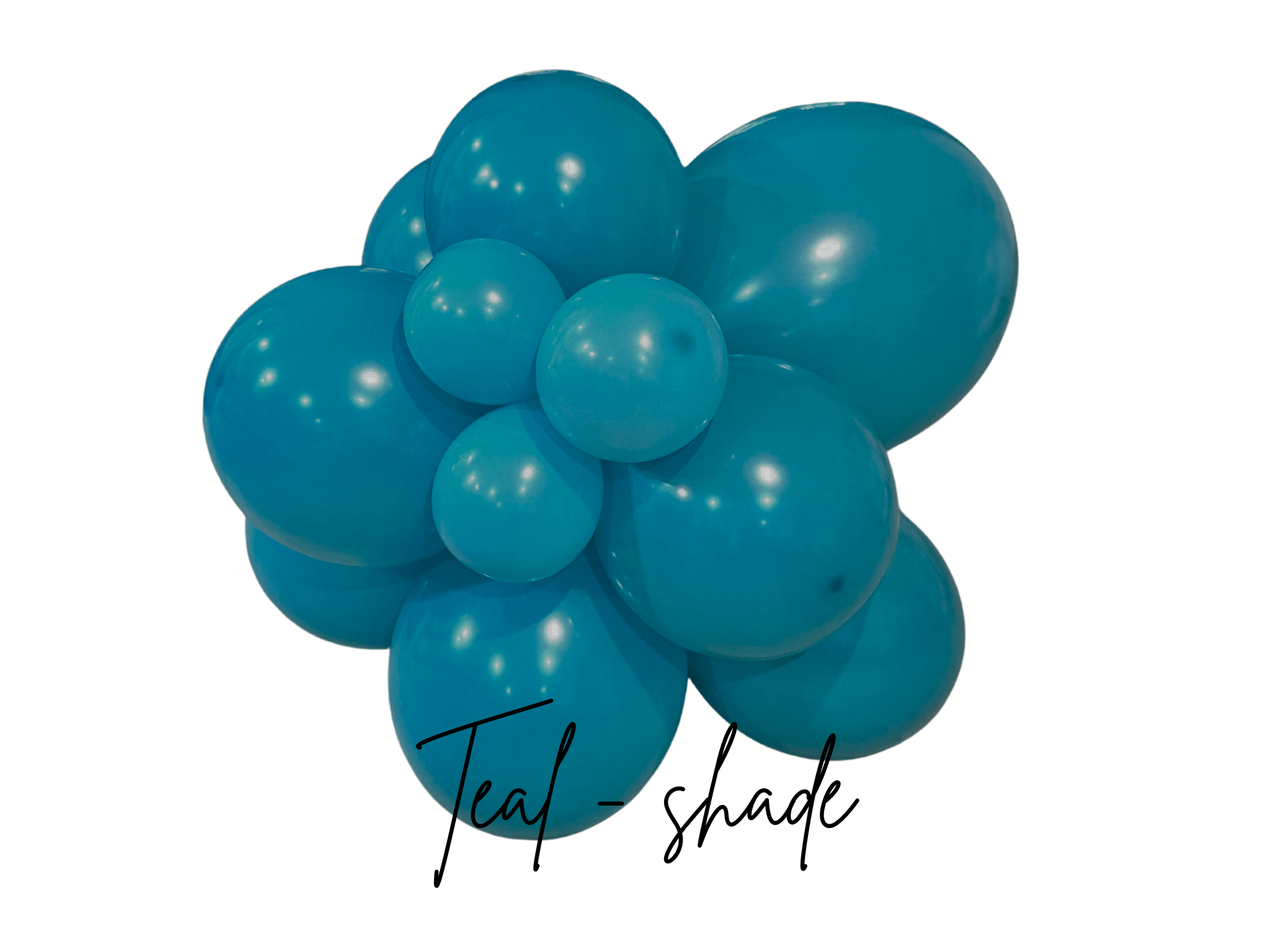 Premium Teal Turquoise Latex Balloon Cluster (5", 11” And 17")