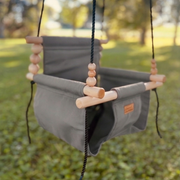 Premium Outdoor High Back Baby & Toddler Swing- Stone