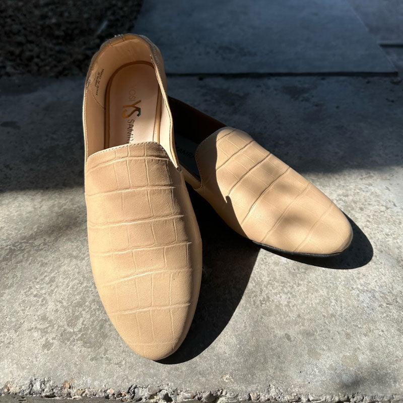 Preslie Loafer In Tan Reptile Leather