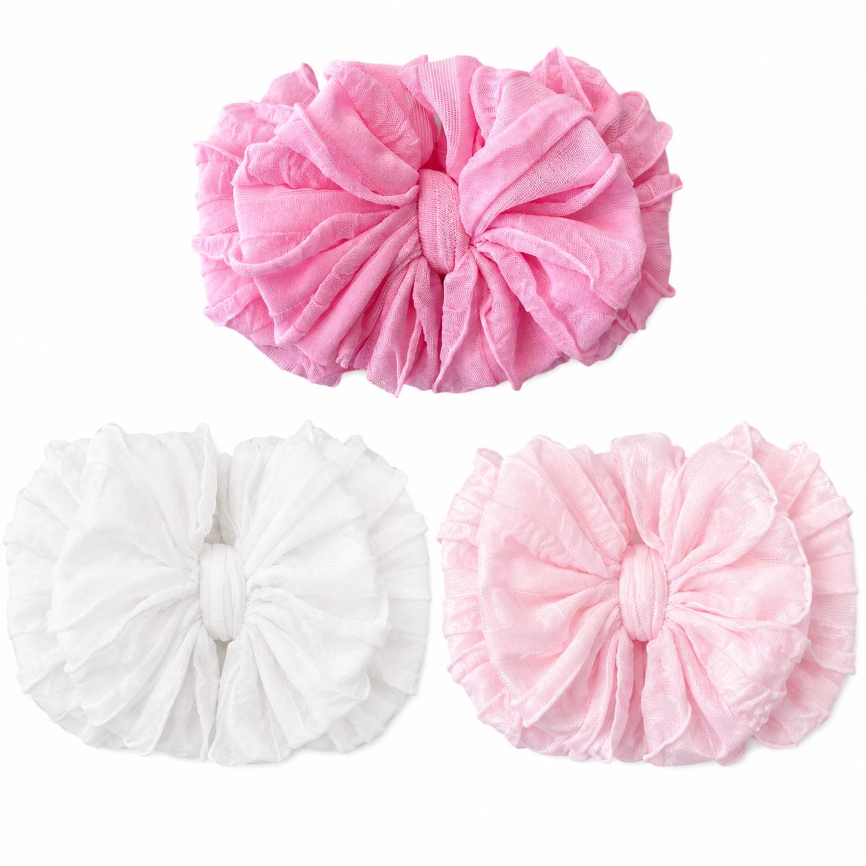 Pretty In Pink Headband 3 Pack Set