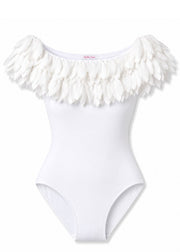 Womens White Petal Swimsuit