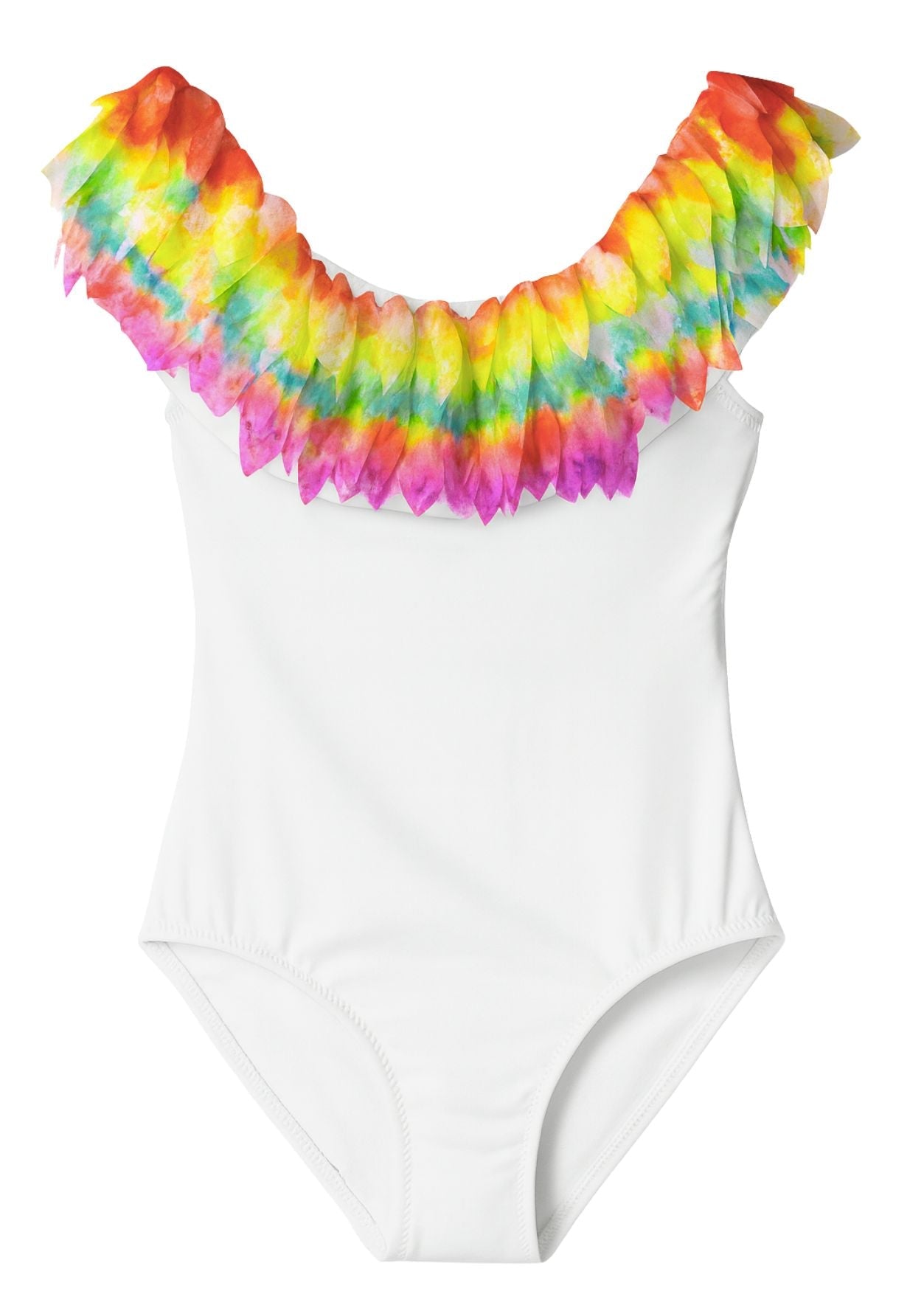 I Love You Forever Petals White Swimsuit