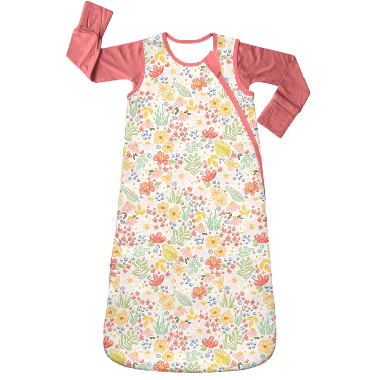 My First Flower Floral Sleep Sack | Soft Baby Wearable Blanket |
