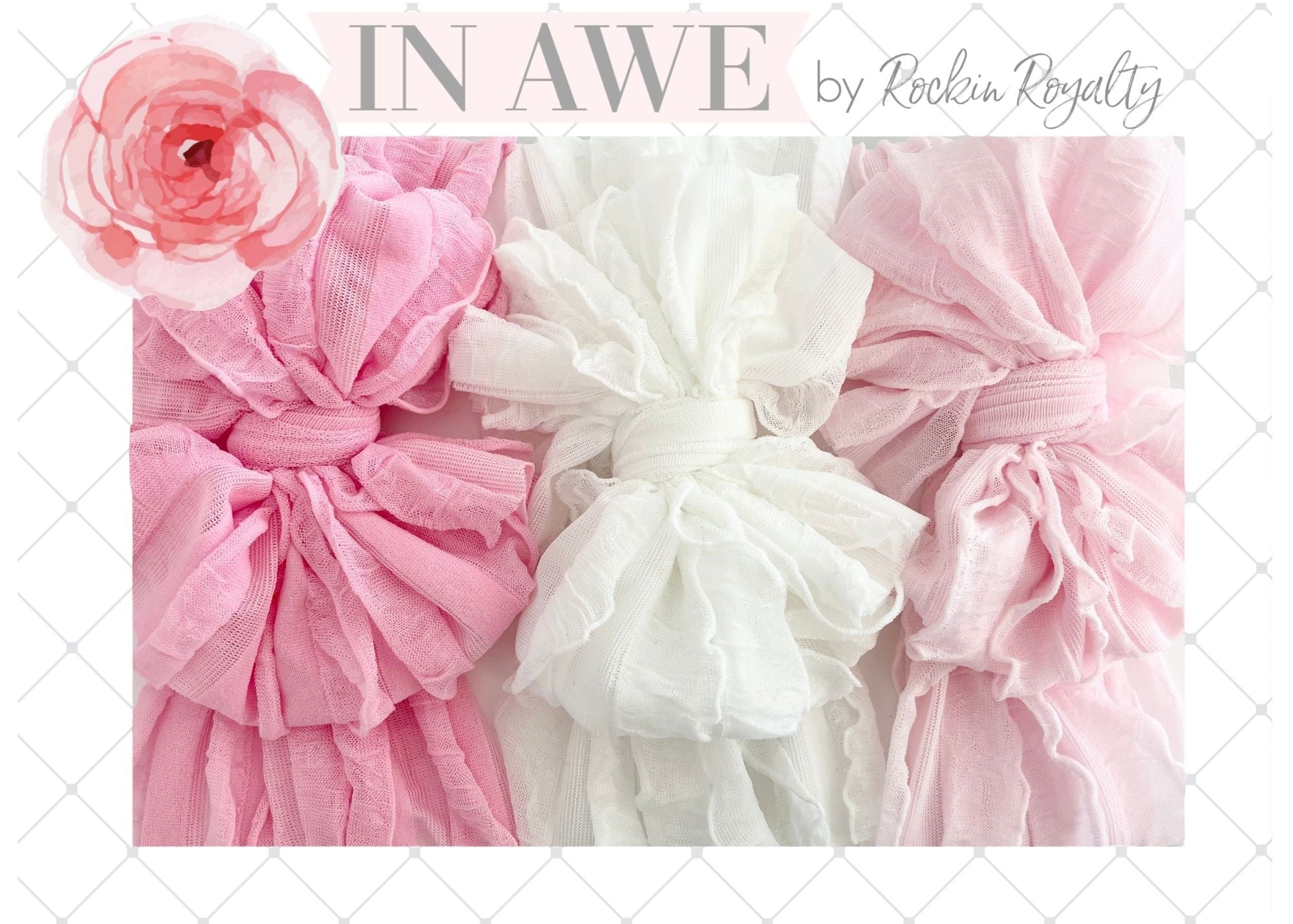 Pretty In Pink Headband 3 Pack Set
