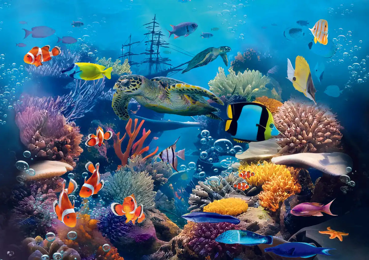 Colorful Coral Reef 1000 Piece Puzzle