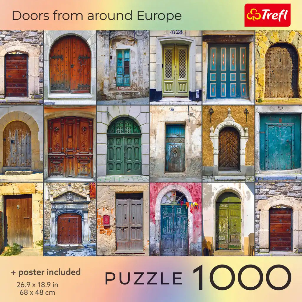 Doors From Around Europe 1000 Piece Puzzle