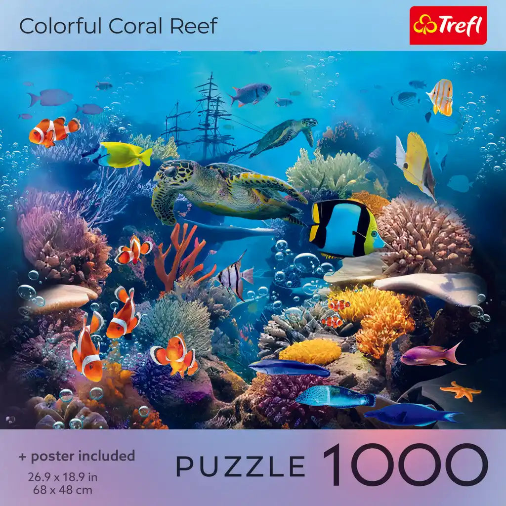 Colorful Coral Reef 1000 Piece Puzzle