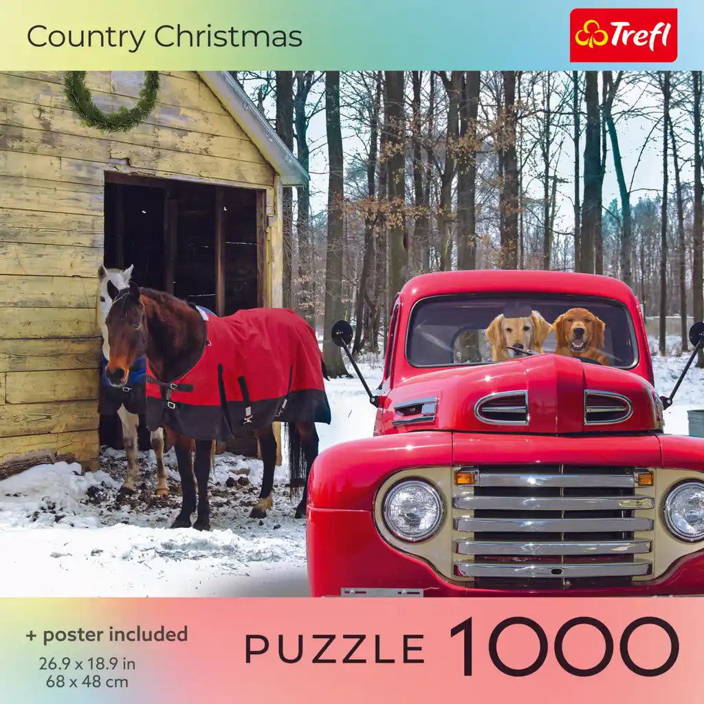 Country Christmas 1000 Piece Puzzle